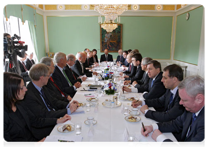 Prime Minister Vladimir Putin during his meeting with Prime Minister of Sweden Fredrik Reinfeldt
