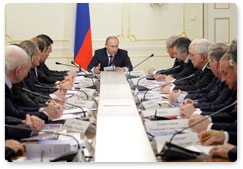 Председатель Правительства Российской Федерации В.В.Путин провёл совещание о перспективах развития российской космонавтики