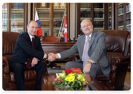 Председатель Правительства Российской Федерации В.В.Путин встретился с Президентом Словацкой Республики И.Гашпаровичем