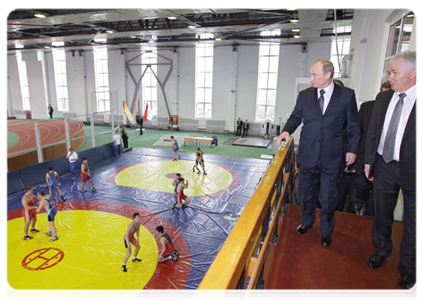 Председатель Правительства Российской Федерации В.В.Путин посетил Кубанский государственный университет физической культуры, спорта и туризма