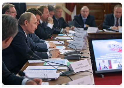 Prime Minister Vladimir Putin holds a Presidium meeting of the President’s Council on Physical Fitness and Sports in Krasnodar