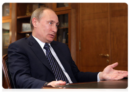 Prime Minister Vladimir Putin with Krasnodar Territory Governor Alexander Tkachev