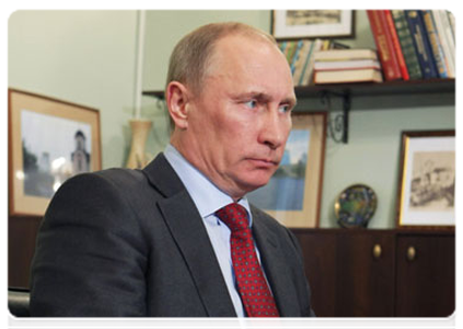 Председатель Правительства Российской Федерации В.В.Путин провёл рабочую встречу с губернатором Псковской области А.А.Турчаком