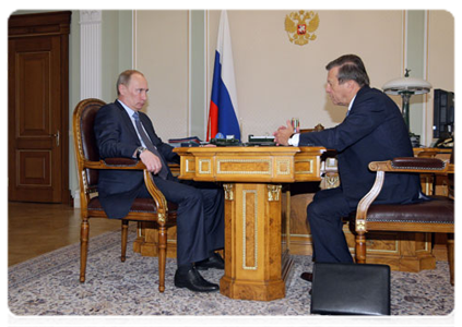 Председатель Правительства Российской Федерации В.В.Путин провёл рабочую встречу с Первым заместителем Председателя Правительства В.А.Зубковым