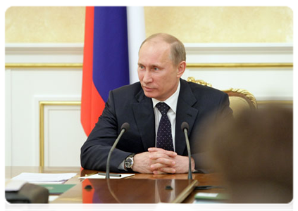 Председатель Правительства Российской Федерации В.В.Путин провёл совещание по налогообложению в газовой отрасли