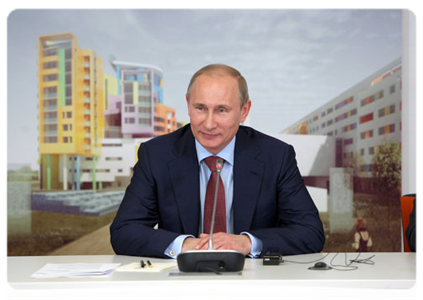 В ходе посещения ФНКЦ детской гематологии, онкологии и иммунологии Председатель Правительства Российской Федерации В.В.Путин провёл встречу с российскими и иностранными специалистами в этой области