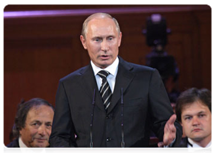 Председатель Правительства Российской Федерации В.В.Путин выступил на открытии Международного конкурса имени П.И.Чайковского