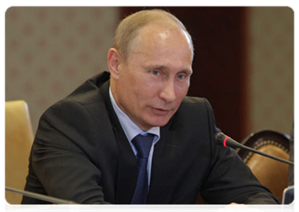 Председатель Правительства Российской Федерации В.В.Путин провёл переговоры с Председателем Китайской Народной Республики Ху Цзиньтао