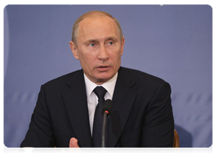 Председатель Правительства Российской Федерации В.В.Путин встретился  с активом Ассоциации «Российско-французский диалог»