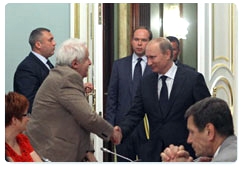 Председатель Правительства Российской Федерации В.В.Путин встретился с деятелями отечественной мультипликации