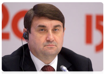Minister of Transport Igor Levitin at the VI International Railway Business Forum “Strategic Partnership 1520” in Sochi