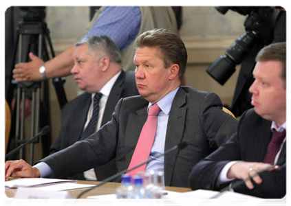 Председатель правления ОАО «Газпром» А.Б.Миллер