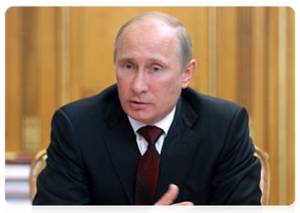 Председатель Правительства Российской Федерации В.В.Путин провёл совещание по вопросам выработки позиции России при вступлении во Всемирную торговую организацию