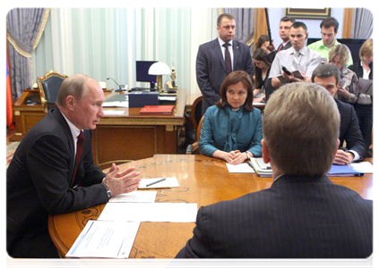 Председатель Правительства Российской Федерации В.В.Путин провёл совещание по вопросам выработки позиции России при вступлении во Всемирную торговую организацию