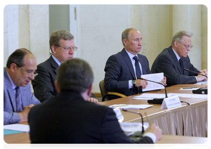 Председатель Правительства Российской Федерации В.В.Путин встретился с учёными-экономистами Российской академии наук