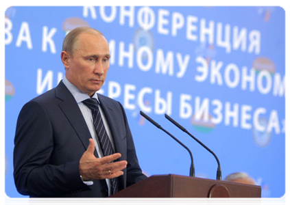 Председатель Правительства Российской Федерации В.В.Путин принял участие в конференции деловых кругов «От Таможенного союза к Единому экономическому пространству: интересы бизнеса»