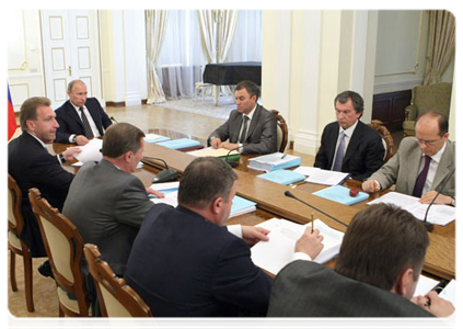 Председатель Правительства Российской Федерации В.В.Путин провёл заседание Правительственной комиссии по контролю за осуществлением иностранных инвестиций