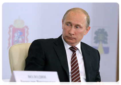 Председатель Правительства Российской Федерации В.В.Путин провёл в Дубне заседание Правительственной комиссии по высоким технологиям и инновациям