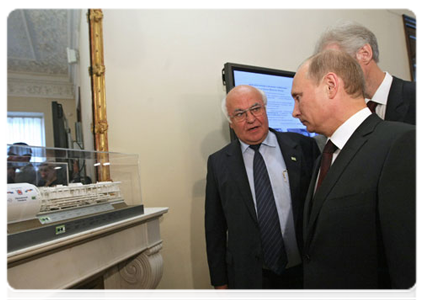 В ходе рабочей поездки в Санкт-Петербург Председатель Правительства Российской Федерации В.В.Путин ознакомился с проектом Орловского тоннеля под Невой