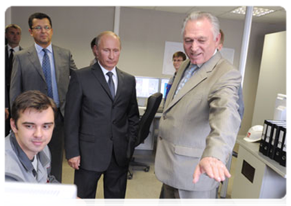 Председатель Правительства Российской Федерации В.В.Путин принял участие в запуске в эксплуатацию первой очереди Юго-Западной теплоэлектроцентрали в Санкт-Петербурге