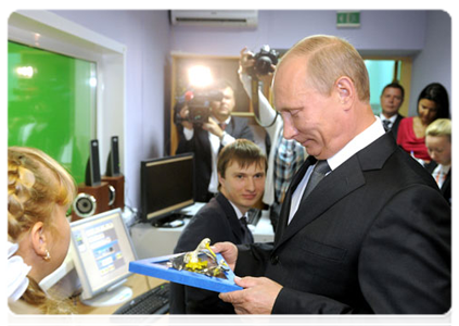 Председатель Правительства Российской Федерации В.В.Путин посетил среднюю общеобразовательную школу №29 им. П.И.Забродина в г.Подольске