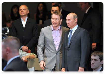 Prime Minister Vladimir Putin visits the State Theatre of Nations