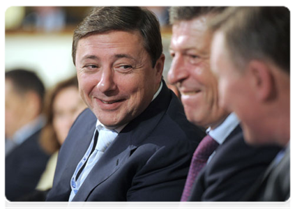 Deputy Prime Minister and Presidential Plenipotentiary Envoy to the North Caucasus Federal District Alexander Khloponin and Deputy Prime Minister Dmitry Kozak