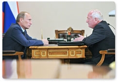 Председатель Правительства Российской Федерации В.В.Путин провёл рабочую встречу с губернатором Томской области В.М.Крессом