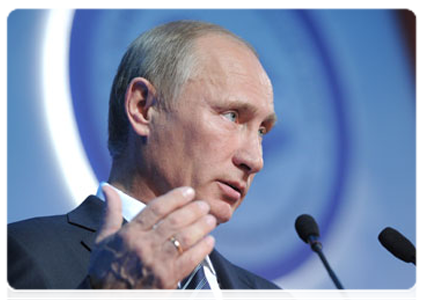 Председатель Правительства Российской Федерации В.В.Путин принял участие во втором Международном арктическом форуме «Арктика – территория диалога»