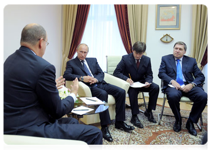 Председатель Правительства Российской Федерации В.В.Путин встретился с Правящим князем Монако Альбером II