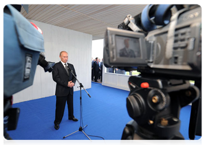 Председатель Правительства Российской Федерации В.В.Путин провёл видеоконференцию с посёлком Витим Талаканского нефтегазоконденсатного месторождения в Якутии