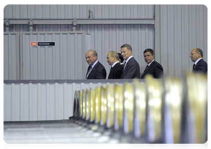 Председатель Правительства Российской Федерации В.В.Путин посетил Уралвагонзавод в Нижнем Тагиле