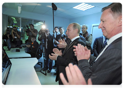 Prime Minister Vladimir Putin visiting Uralvagonzavod in Nizhny Tagil