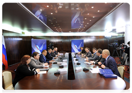 Prime Minister Vladimir Putin at a meeting with representatives of public recreational and sport fishing associations