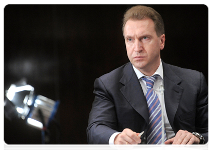 First Deputy Prime Minister Igor Shuvalov