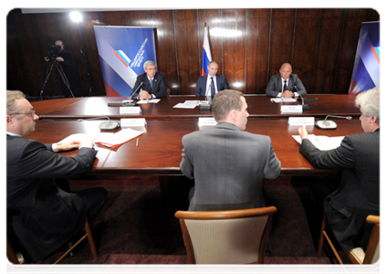 Prime Minister Vladimir Putin meets with representatives of public organisations of motorists