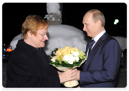 Prime Minister Vladimir Putin meeting with President of Finland Tarja Halonen