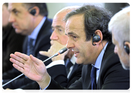 Head of UEFA Michel Platini