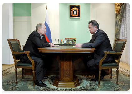 Prime Minister Vladimir Putin meets with Minister of Sport, Tourism and Youth Policy Vitaly Mutko