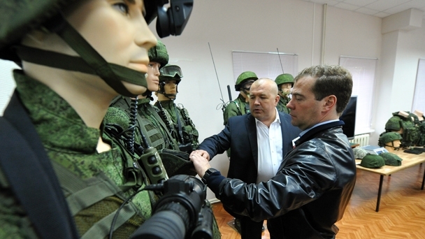 Dmitry Medvedev visiting the Central Research Institute for Precision Machine Building