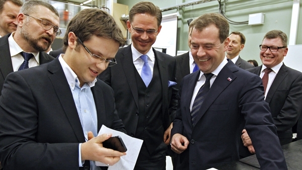 Dmitry Medvedev at Aalto University