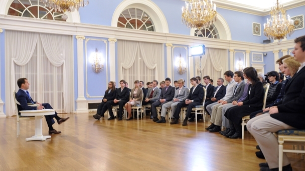 A meeting with winners of international Olympiads in general subjects