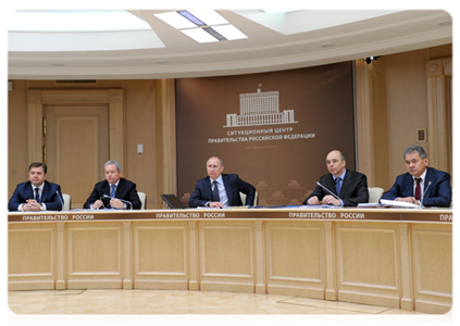 Prime Minister Vladimir Putin holds a teleconference on the results of his trip to the Chelyabinsk Region