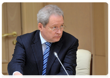 Министр регионального развития Российской Федерации В.Ф.Басаргин