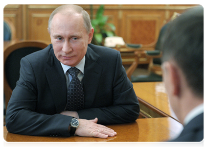 Председатель Правительства Российской Федерации В.В.Путин провёл рабочую встречу с министром природных ресурсов и экологии Ю.П.Трутневым