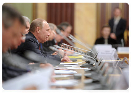 Prime Minister Vladimir Putin meets with rectors of Russian universities