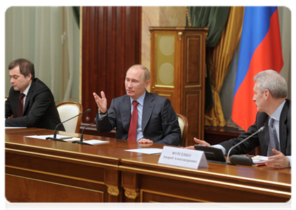 Председатель Правительства Российской Федерации В.В.Путин встретился с ректорами российских вузов