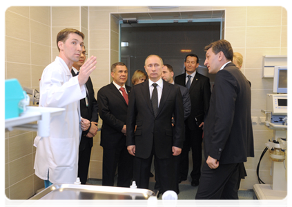Председатель Правительства Российской Федерации В.В.Путин посетил больницу скорой медицинской помощи