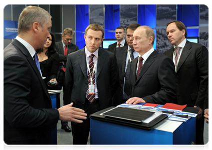 Председатель Правительства Российской Федерации В.В.Путин посетил выставку проектов Агентства стратегических инициатив