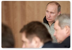 Председатель Правительства Российской Федерации В.В.Путин провёл совещание по проблемам жителей посёлка Роза и города Коркино в Челябинской области